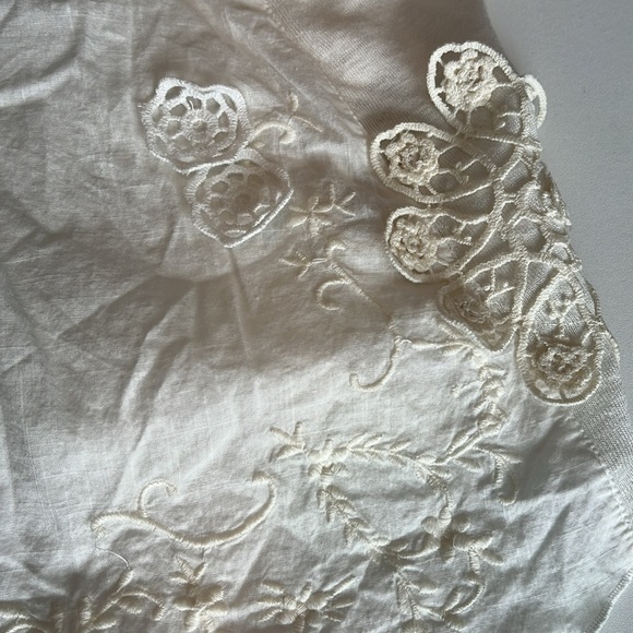 Anthropologie - camisole, handkerchief style white tank, L - Picture 8 of 13